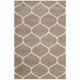 Modern Beige Plush Bedroom Rug